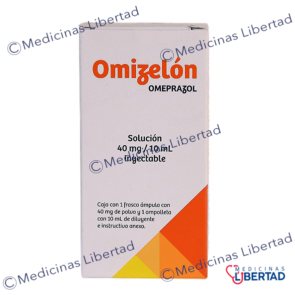 OMIZELON ( omeprazol 40 mg ) SOL INYECTABLE 1 AMP | Medicinas Libertad